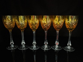Faberge  Odessa  Gold Yellow Crystal Crystal Glasses   - $1,450.00