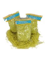 3 Pack of Yellow Reusable Shredded Plastic Easter Basket Grass Bags Bund... - £9.45 GBP