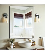 Black Bathroom Mirror, 30&quot; X 40&quot; Wall Mirror With Metal, Horizontal/Vert... - $2,090.55 MXN