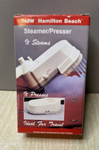 New Open Box Travel Hamilton Beach Steamer / Presser, Model # 748W - $7.70