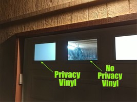 Privacy Vinyl window covers for Garage Doors (16&quot; x 11&quot;) Custom sizes av... - $42.00+
