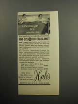 1957 General Electric King-Size Electric Blanket Ad - A Christmas gift - $18.49