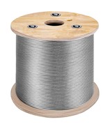304 Stainless Steel Wire Rope - 3/8 inch Diameter, Galvanized Coated for... - $153.99