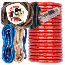 4 Gauge 2000W Car Amplifier Installation Power Amp Wiring Kit Red - £41.55 GBP