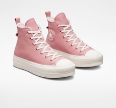 Authenticity Guarantee 
Converse Chuck Taylor AS Lined Leather Platform Hi, A... - £103.50 GBP