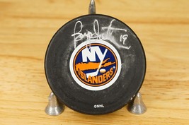 NHL Autographed Hockey Puck New York Islanders Bryan Trottier #19 126/150 - £27.24 GBP