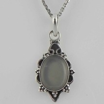 925 Sterling Silver Moonstone Gemstone Handmade Pendant Women Her Gift PS-2052 - £29.82 GBP