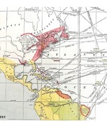 Map Voyages Of Discovery To America 1938 Atlas Exploration History Print... - €34,23 EUR