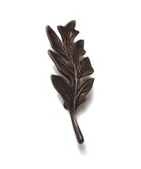 5.5&quot; Vintage Oakleaf Cabinet Drawer Pulls Knob, Solid Brass Cupboard handle - $53.34 CAD+