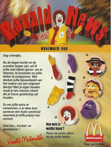 McDonald&#39;s - November 1999 - Ronald News - Belgium - £1.99 GBP