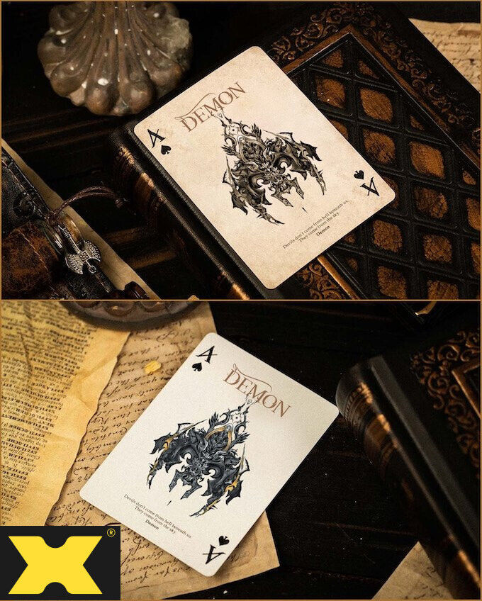 DEMON: VENGEANCE EDITION (Black Gilded) Playing Cards by Card Mafia Item image 5