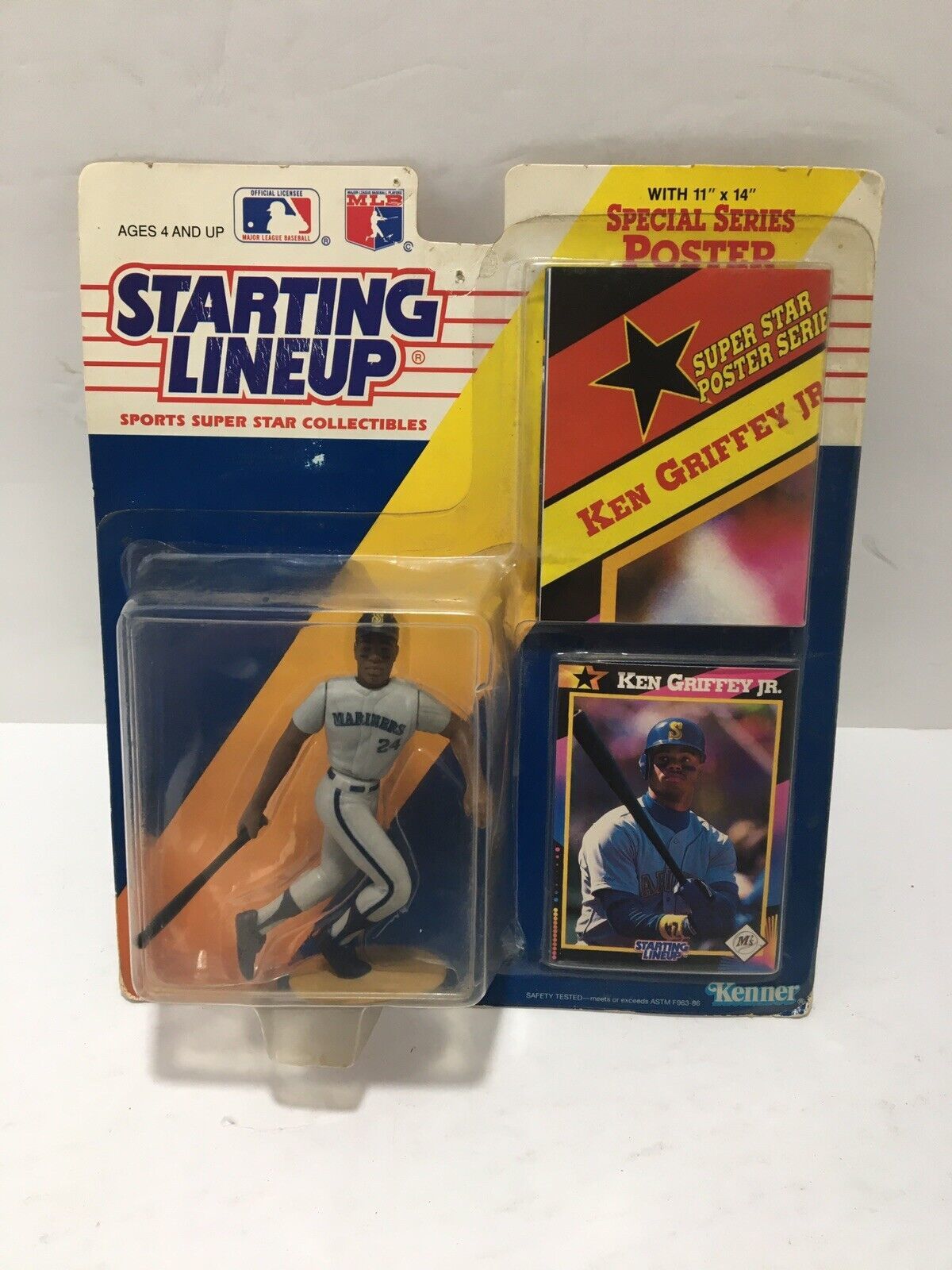 Primary image for MLB BASEBALL 1992 STARTING LINEUP + CARD BAT IN HAND KEN GRIFFEY, JR - MARINERS