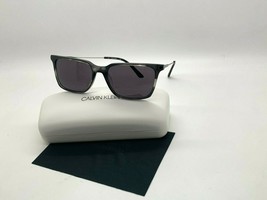 New Calvin Klein Sunglasses Ck 19703S 025 Striped Black 56-17-140MM /CASE - £35.06 GBP