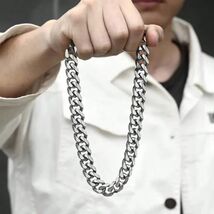 Stainless Steel Cuban Link Necklace High Polished  Men Hip Hop Chain 5mm... - $11.99+