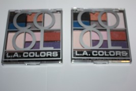L.A. COLORS  Cool Eyeshadow Palette 10 Colors  CES 137 - Cool Lot Of 2 S... - $15.19