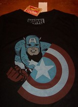 Women&#39;s Teen Captain America Marvel Comics T-shirt Xs New The Avengers - £15.92 GBP