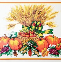 Ames 1980s Pumpkin Fall Autumn Placemat Vintage LN 17 x 11&quot; Tableware DW... - $29.99