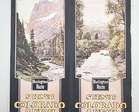 Vintage 1928 Burlington Route Advertising Brochure Scenic Colorado &amp; Uta... - £15.17 GBP
