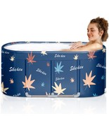 Folding Spa Tub For Adults, Boys, And Girls In The Bathroom, 47-Inch Blu... - $97.92