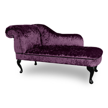 Ashford Handmade Shimmer Amethsyt Purple Chaise Lounge Bedroom Accent  - £247.80 GBP