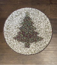 NWT Tahari Home Beaded Charger Christmas Tree Holiday 15&quot; Round  - £23.56 GBP