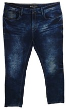 Marc Ecko Cut &amp; Sew Mens Blue Denim Jeans Distressed Size 38x32 Measured 40x31.5 - £17.50 GBP