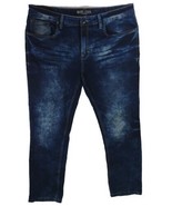 Marc Ecko Cut &amp; Sew Mens Blue Denim Jeans Distressed Size 38x32 Measured... - £17.39 GBP