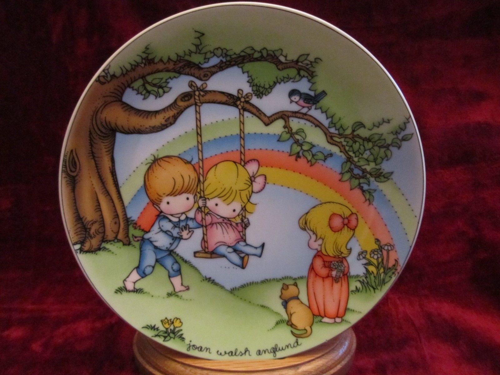 MAKE EACH DAY A RAINBOW collector plate JOAN WALSH ANGLUND - $6.89