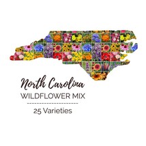 Grow In US 1000 Seeds Wildflower North Carolina State Mix Perennials &amp; Annuals  - £8.13 GBP