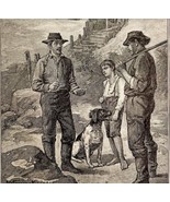 1904 Finding Gold In California Mining History Art Print Farmland DWN10F - $37.59 CAD