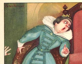 Pussy Freaks Out The Queen Original Peter Newell 1901 Mother Goose Book Art - £25.76 GBP