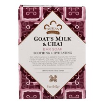 Nubian Heritage Soap Bar, Goats Milk and Chai, 5 Ounce - £13.58 GBP