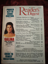 Readers Digest May 1986 Challenger Galina Vishnevskaya Family Vacations - £6.46 GBP