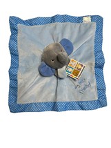Garaminals My Best Friend Baby Security Blanket Lovey Elephant Polka Dot Satin - £14.76 GBP