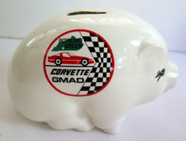 Vintage CORVETTE GMAD Bowling Green. KY Souvenir Ceramic Piggy Bank 1980... - $26.59