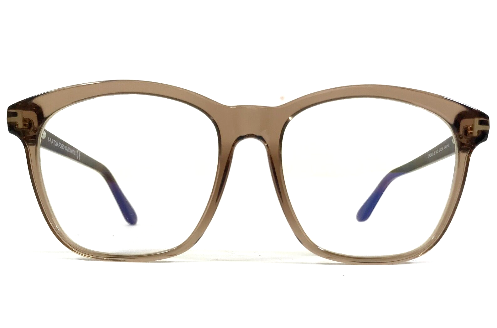 Tom Ford Brille Rahmen TF 5481-B 045 Klar Brown Quadratisch Voll Felge 5... - $118.78