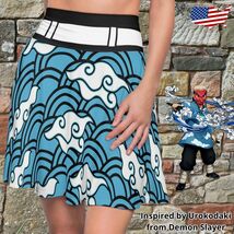 Tanjiro Skater Skirt Demon Slayer Inspired Anime Clothing Manga Cosplay ... - $36.99+
