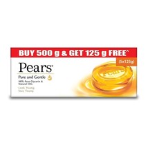Pears Pure and Gentle Bathing Bar, 125 gm (Buy 4 Get 1 Free) Free shipping world - $33.87