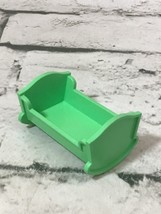 Lego Group Duplo Dollhouse Replacement Baby Bed Green Cradle Crib - $6.92