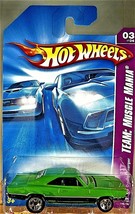 Hot Wheels #135 Team: Muscle Mania 3/4 &#39;69 DODGE CHARGER Green w/5 Spokes - £5.59 GBP