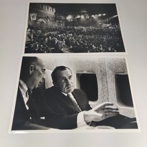 ✅ 2 1968 Photo Richard Nixon Presidential Campaign Mitchell Trikosko USN &amp; WR - £19.77 GBP