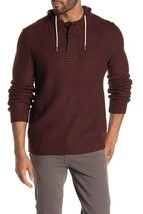 Union Denim Textured Hoodie Pullover sweater Men&#39;s XL Maroon 100% Acryli... - £15.14 GBP
