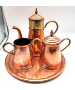 Daalderop Royal Holland Copper / Brass Coffee Tea Set (4 pcs) - $55.00