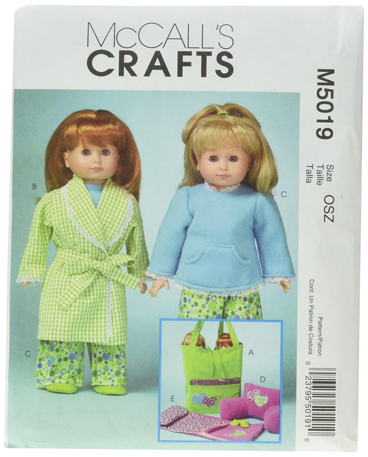 Primary image for McCall's Patterns M5019 18-Inch Doll Clothes and Accessories, One Size Only