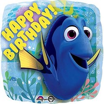 Finding Dory Happy Birthday Foil Mylar Balloon Two Sided 18&quot; Round 1 Ct ... - $72.56 MXN