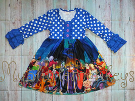 NEW Boutique Villains Long Sleeve Girls Halloween Dress - £5.58 GBP+