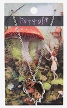 Melanie Martinez Portals Fairy Drippy Heart Pendant Silver Tone Necklace - $542.07 MXN