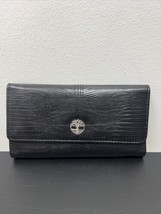 Timberland Womens Leather RFID Flap Wallet Clutch One Size, Black (Exotic)  - £18.51 GBP