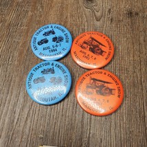 X4 Pin Buttons Antique Tractor &amp; Engine Show Mascoutah IL - $14.22