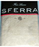 Sferra Miretta King Pillow Sham Parchment Cotton Sateen Jacquard Italy New - £43.75 GBP